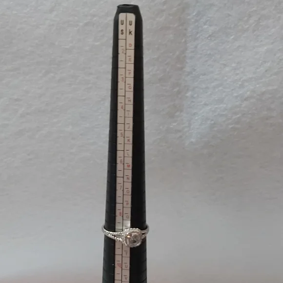 Charmed Aroma Rhodium Plated Rope Ring - Picture 2 of 8